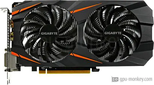 GIGABYTE GeForce GTX 1060 WINDFORCE OC 6G