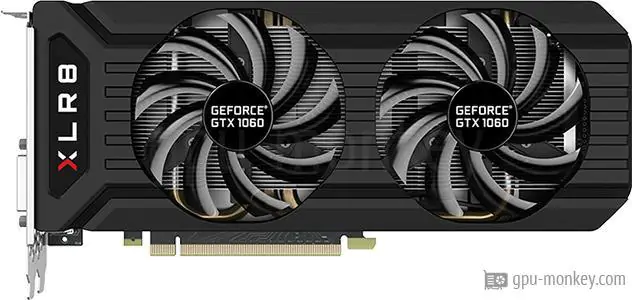 PNY GeForce GTX 1060 XLR8 Gaming Overclocked V2 6GB